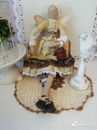 Интерьерная кукла Тильда Кофейная фея