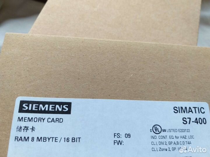 Карта памяти s7-400 8 MB 6ES7952-1AP00-0AA0