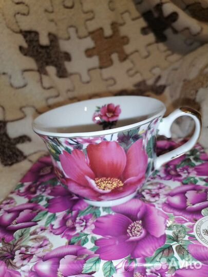 Набор 2 чашки и 2 блюдца, новый