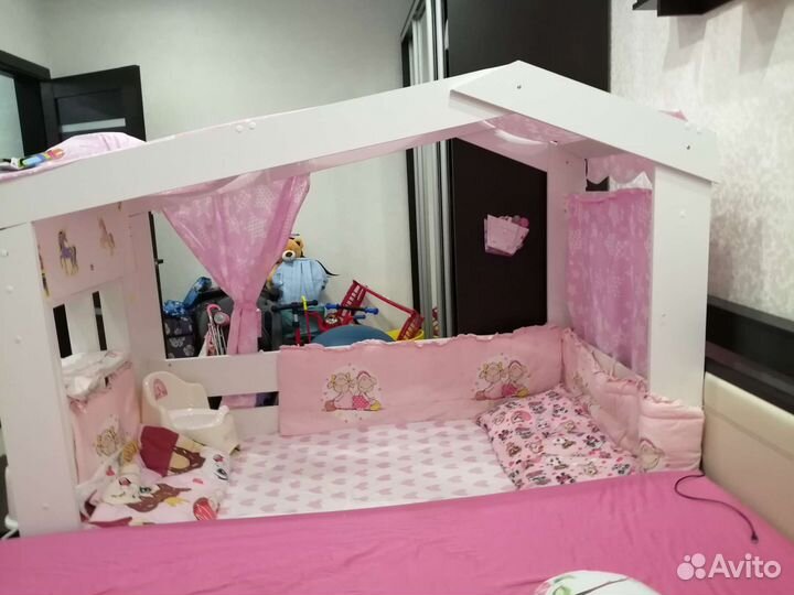 Детская кровать от 2 лет с бортиками