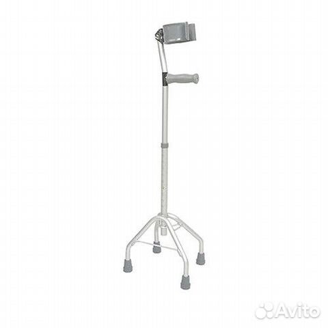 Алюминиевый 4-х опорный костыль 10072 под локоть