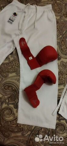 Кимоно и перчатки, новое, для детей 9, 10 лет
