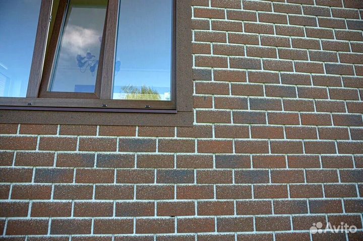 Hauberk фасадная плитка, кирпич Песчаный (2м2)