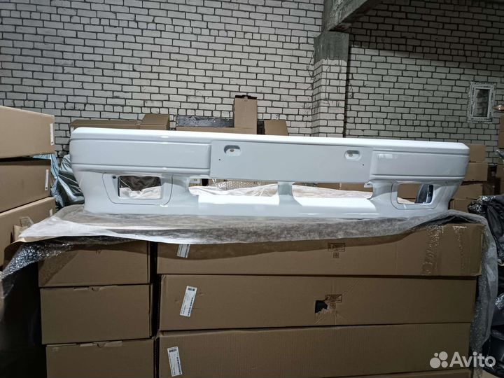 Бампер передний ваз 2114 2115 белый (белое облако)