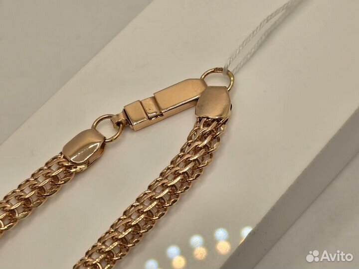 Золотой браслет итальянка 585 (7 ветров)