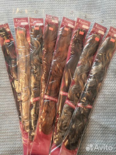 Пряди на заколках для загущения