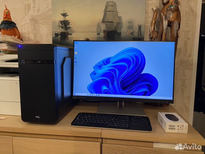 Монитор и Системный блок i5-10400/DDR4 8GB/SSD 256