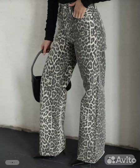 Леопардовые джинсы