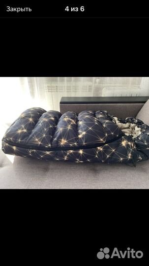 Зимний конверт кокон + рукавицы