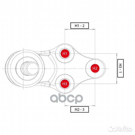 Шаровая опора нижняя FR toyota alphard/camry/ES