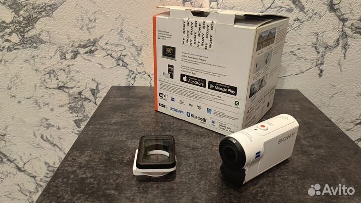 Экшен камера Sony as 300 + стабилизатор Feiyutech