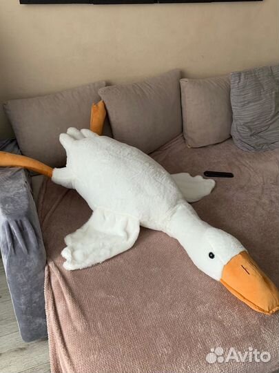Мягкая игрушка гусь обнимусь 50 160 см