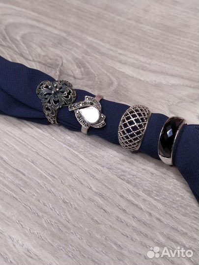 Кольца серебро, мельхиор, СССР