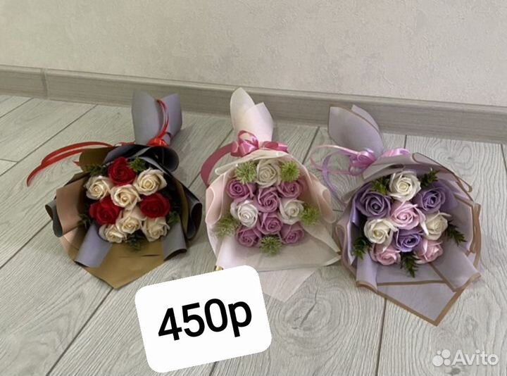 Букет из мыла на 8 марта