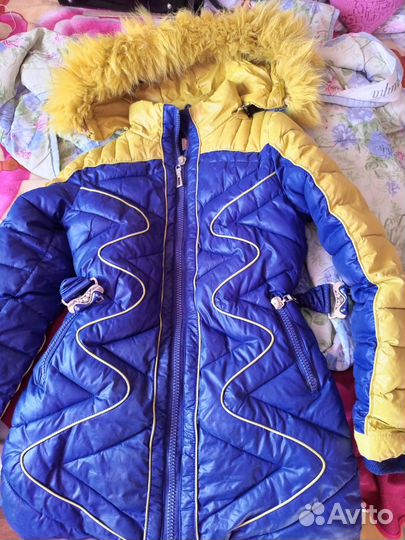 Пуховик зимний для девочки