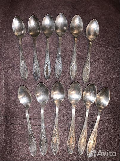 Кофейные ложки мельхиор