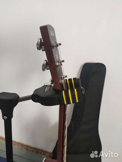 Гитара saga SF700 массив ели + подставка
