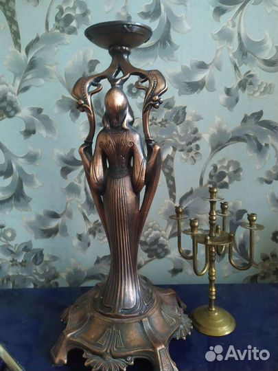 Подсвечник СССР винтаж. Бронза