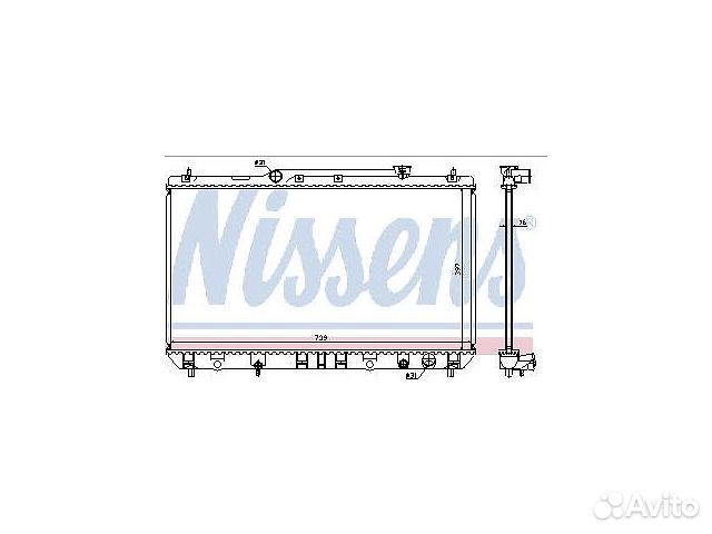 Радиатор охлаждения MT 2.2L Camry