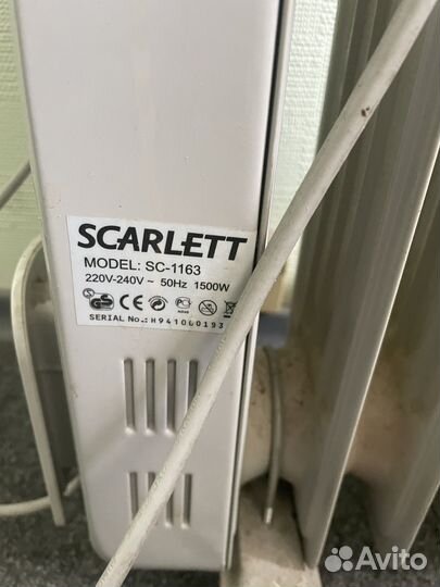 Масляный обогреватель scarlett