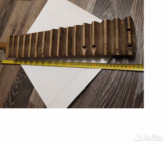 Старинный Деревянный Рубель-Ребрак-Пральник