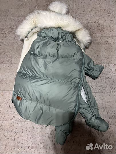 Конверт кокон на выписку зимний