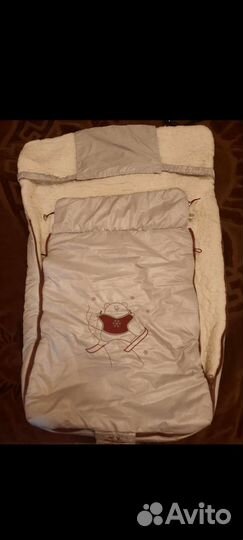 Меховой конверт в коляску