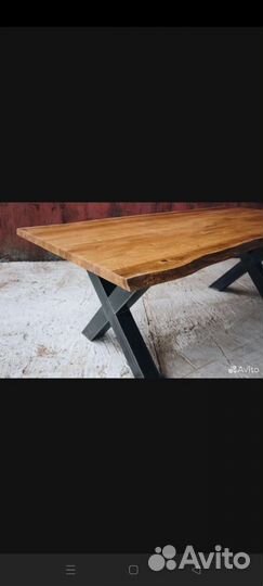 Стол в стиле лофт