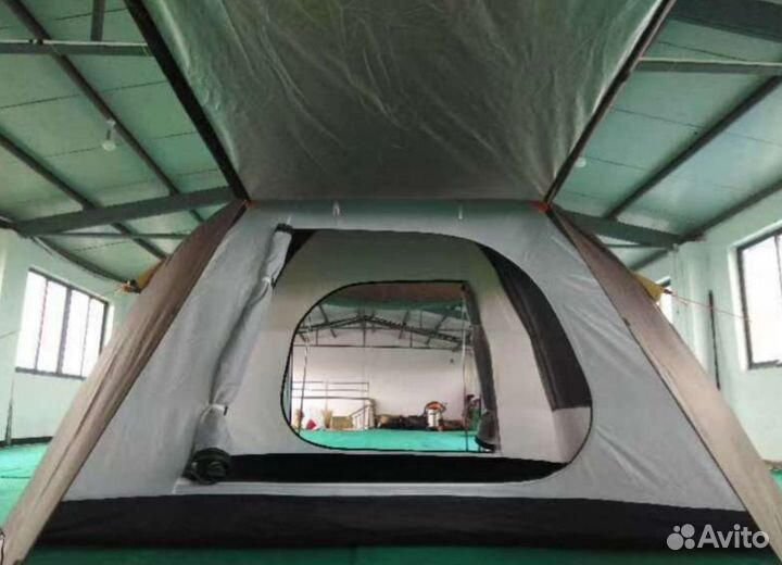 Палатка для кемпинга 4 местная 2 слойная