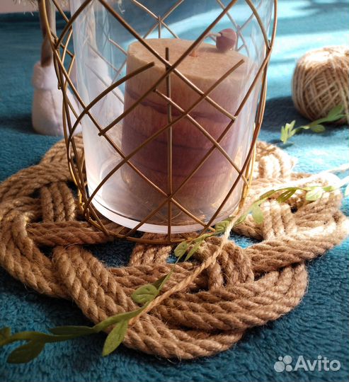 Салфетка из джута / Подставка под горячее