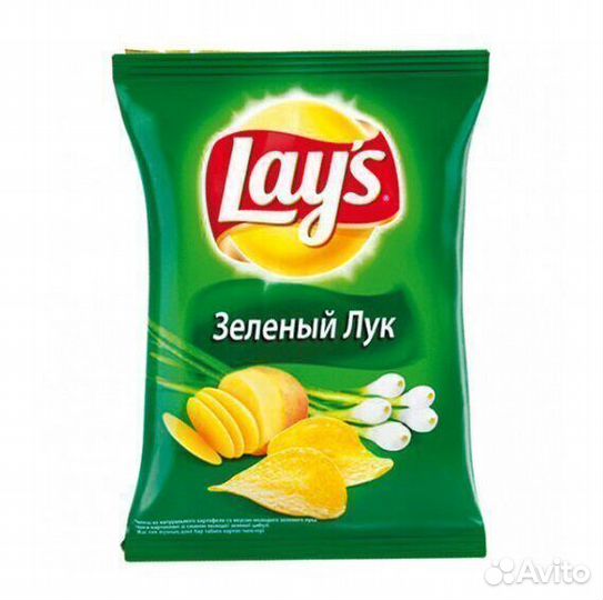 Опт - Чипсы LAY'S Зелёный Лук 50г