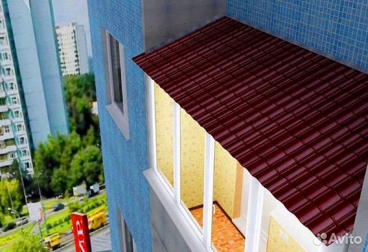 Крыша для балкона