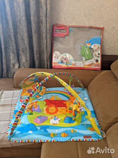 Развивающий коврик tiny love музыкальный