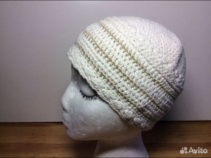 Плотная хлопковая шапочка, арт 060, размер 56-57