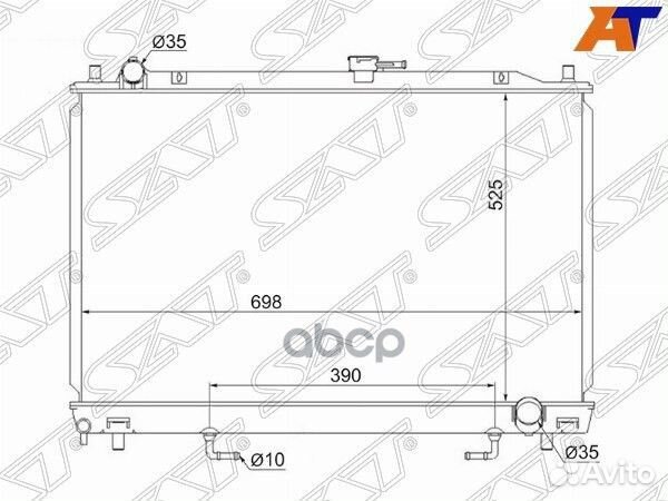 Радиатор Mitsubishi Pajero 99-06 MC0006-4M41 Sat