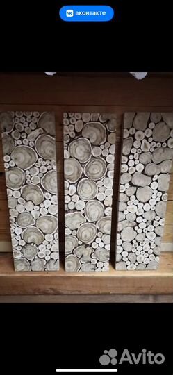 Панно из можжевельника