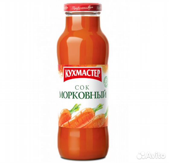 Сок Кухмастер Морковный с мякотью 700мл
