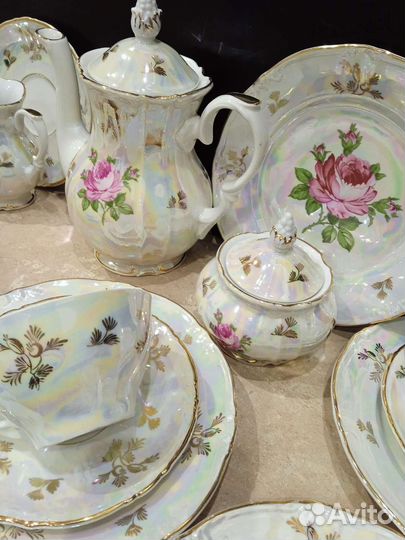 Чайный сервиз Роза Kahla гдр