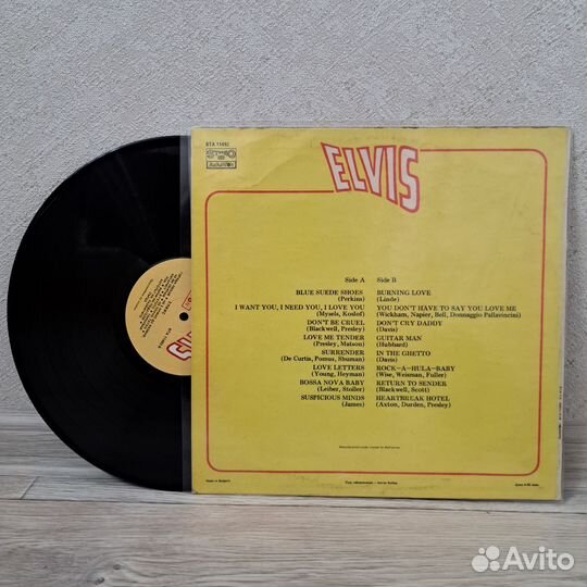 Elvis Great Hits lp виниловые пластинки