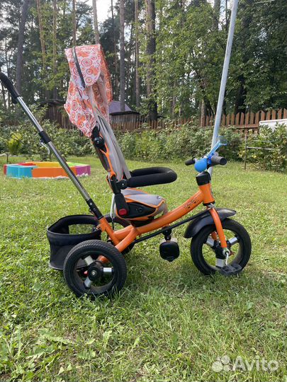 Трехколесный велосипед с родительской ручкой