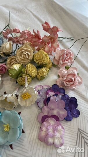 Роза, цветы бумажные для творчества