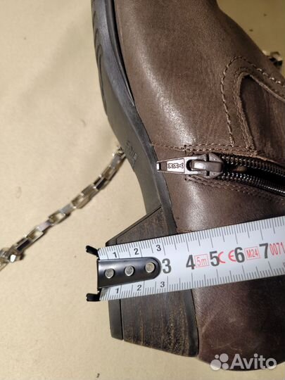 Кожаные ботинки