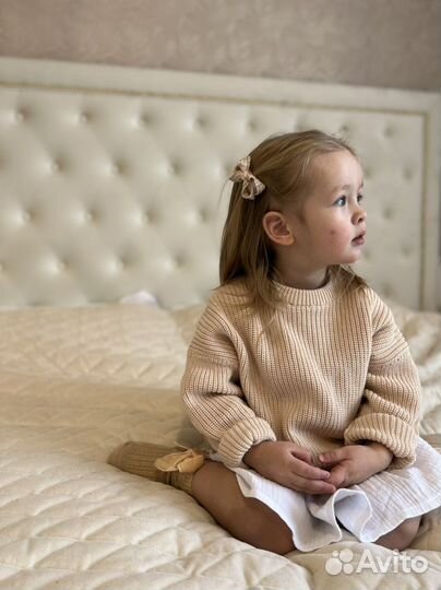 Свитер вязаный детский новый