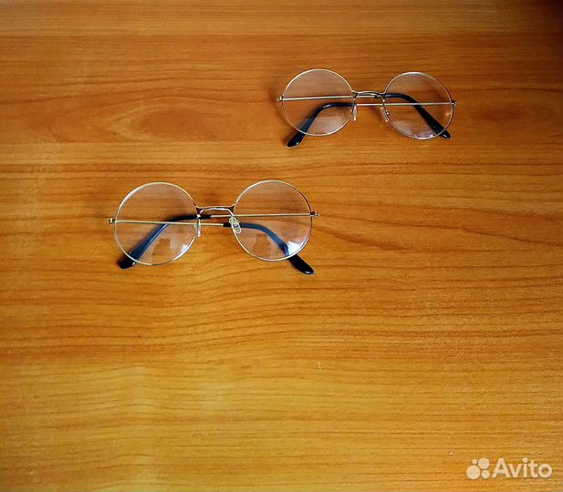 Очки новые Ретро Гарри Поттера с обычным.стёклами