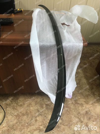 Спойлер BMW 5 G30 М5 стиль чёрный глянец