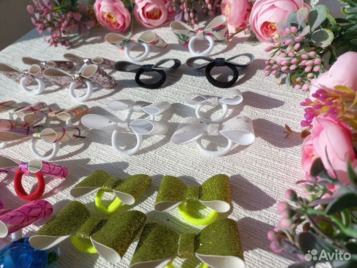 Резиночки для волос ручной работы