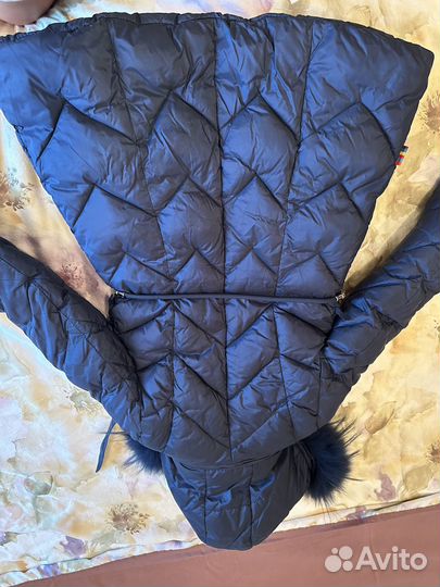 Зимнее пальто для девочки 110-116