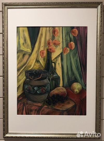 Картина Осень Натюрморт с горшком