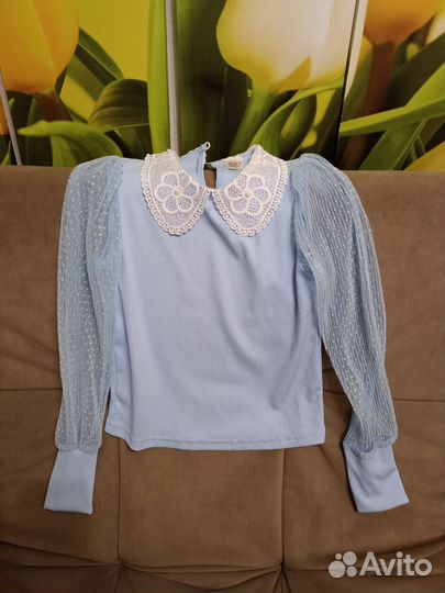 Блузки школьные 122 128