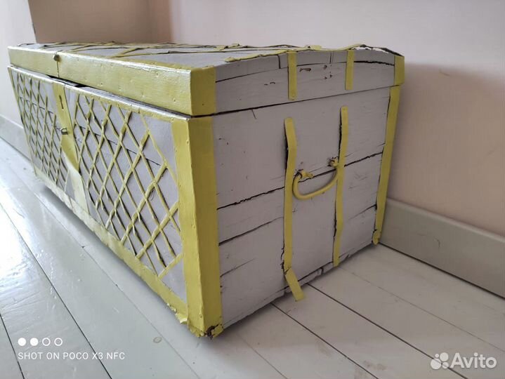 Сундук деревянный старинный антиквариат